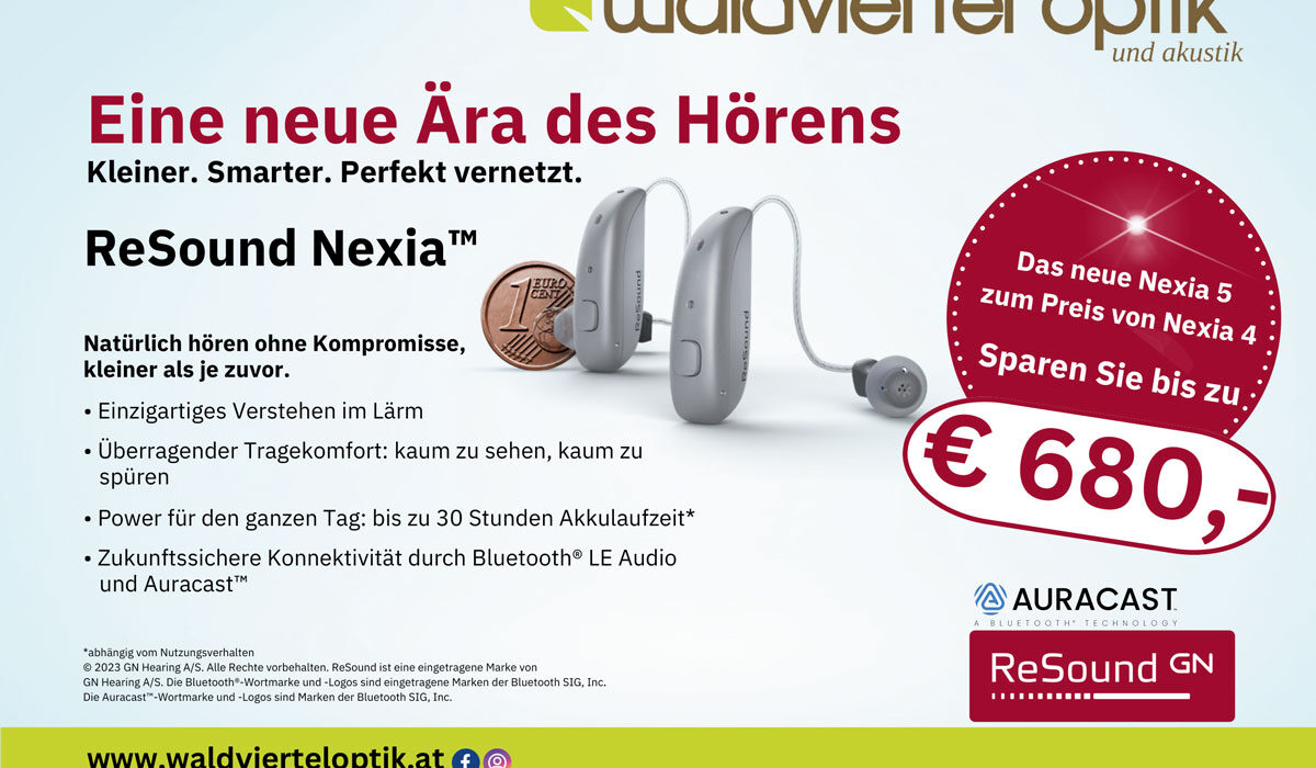 Das neue Nexia 5 Hörgerät