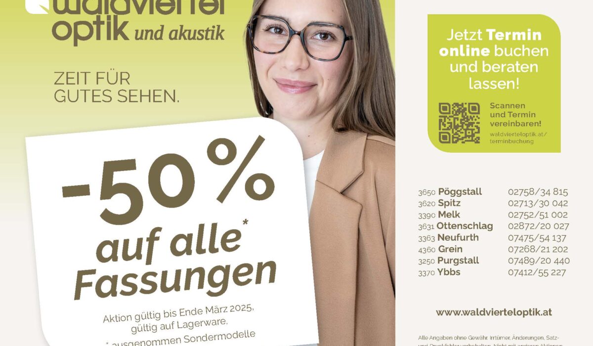 -50% auf alle Fassungen